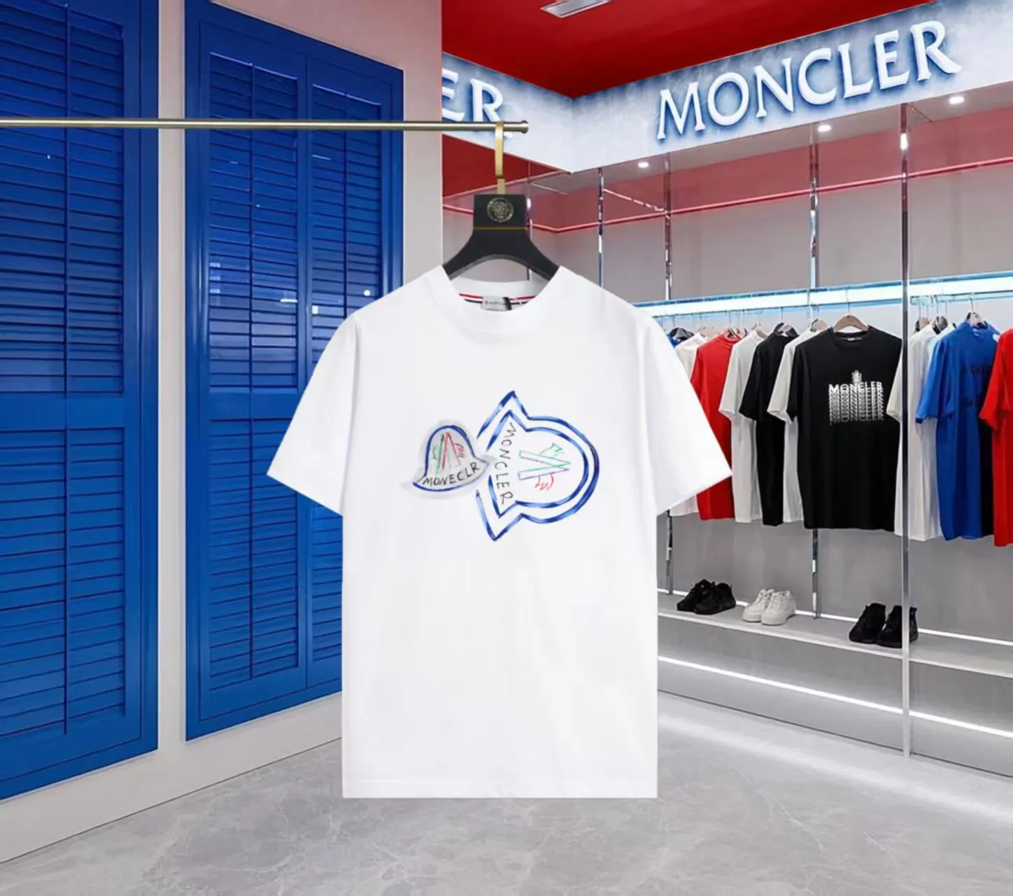 P80💰《Moncler~ 》2025New Arrival Quality T , Versatile Quality ！ ‼ 32 250G ‼ ， ， ， ， T 🤪 Sizes：S-M-L-XL-2XL ：Black，White， Same Style
